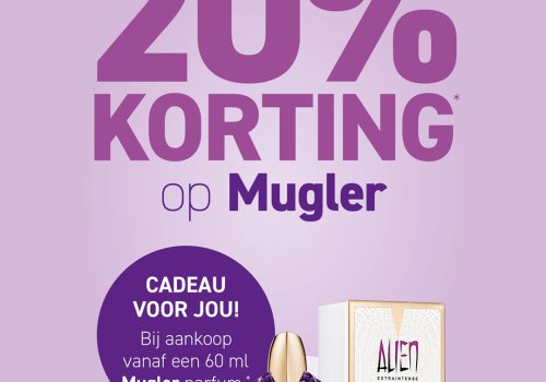 20% KORTING OP THIERRY MUGLER
