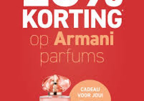 20% korting op Armani